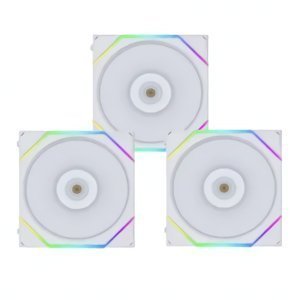 KIT 3 FANS 120MM LIAN LI UNI FAN TL, RGB, WHITE - 12TL3W WHITE - Imagem 3